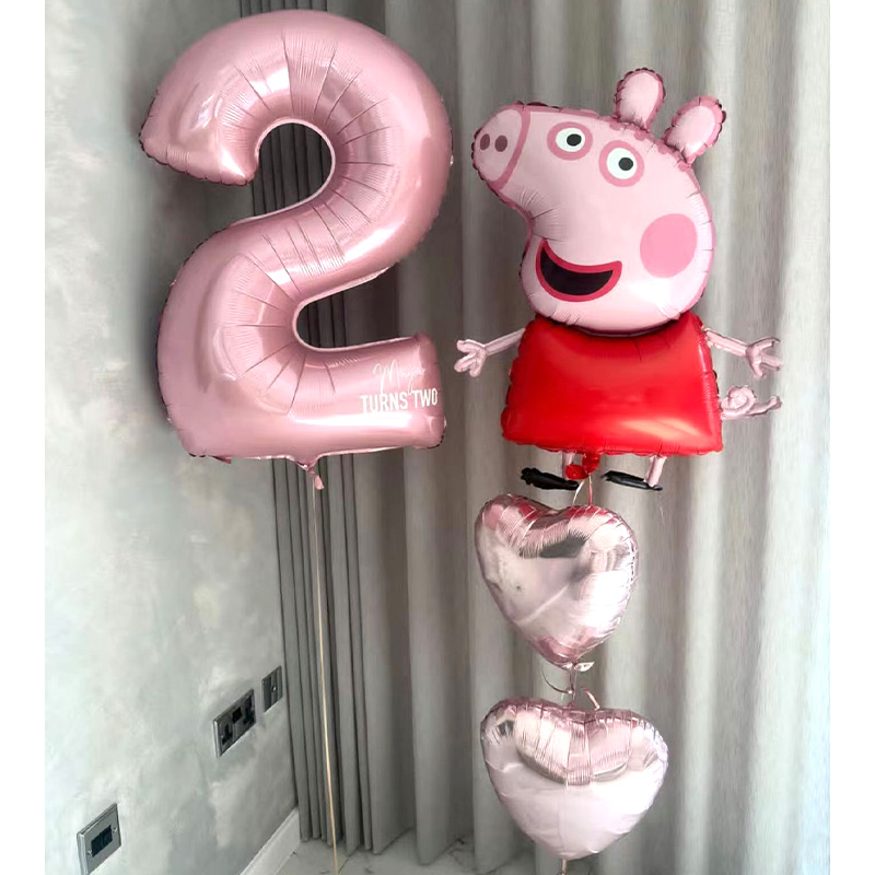 Desk Setup Kids - Peppa Pig Pedro Pony Foil Balloon