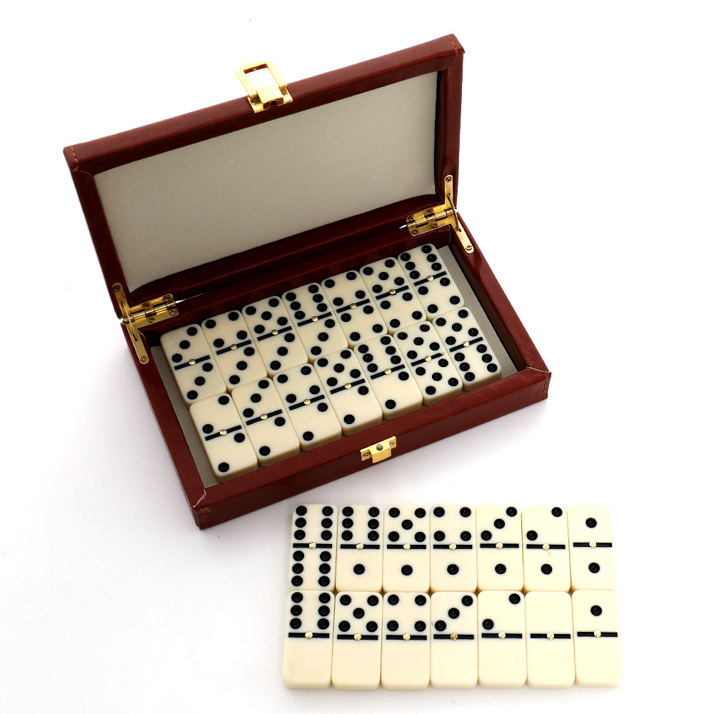 Desk Setup Kids - 28Pcs Resin Domino Set Classic Domino