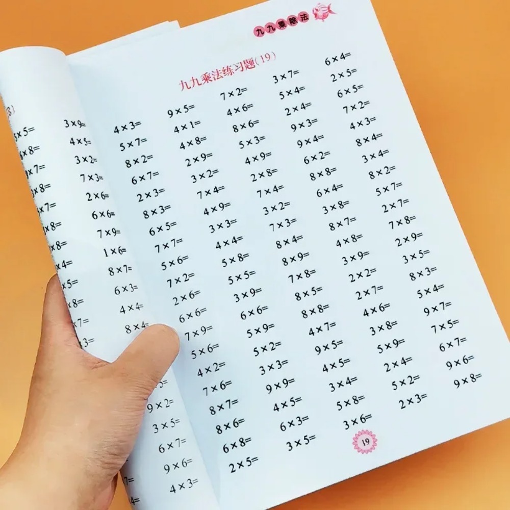 Desk Setup Kids - Math Workbook for Kids - Multiplication