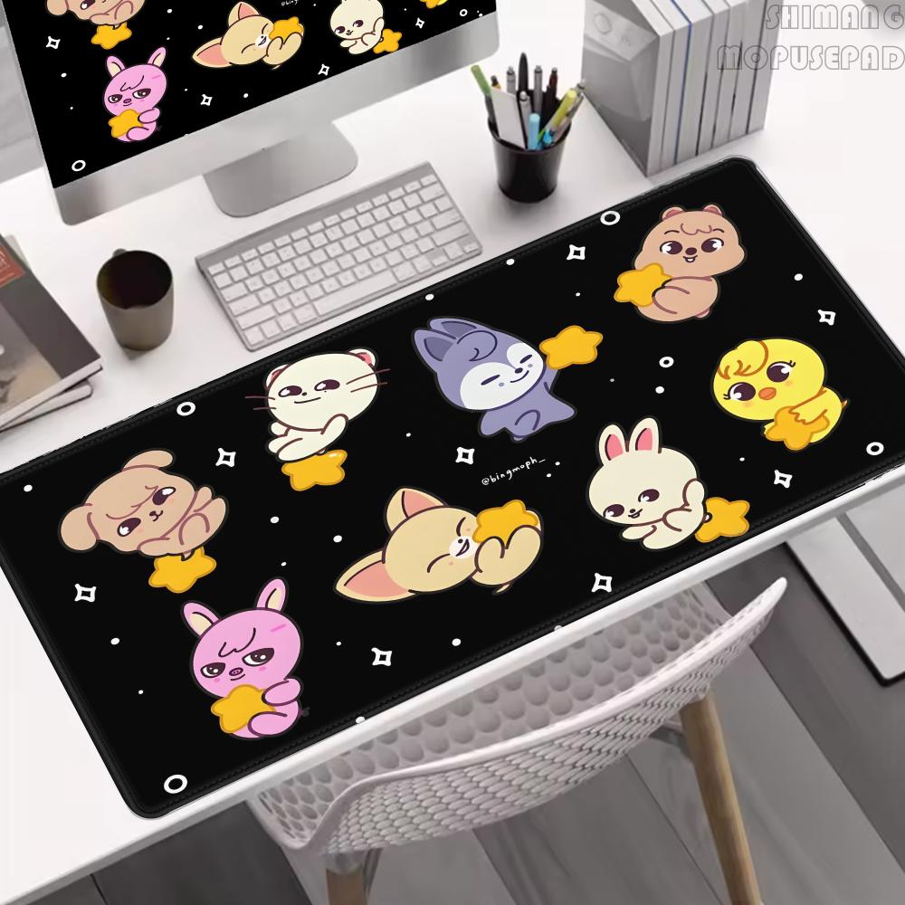 Desk Setup Kpop - Large Gaming Mousepad K-Kpop Stray K-Kids