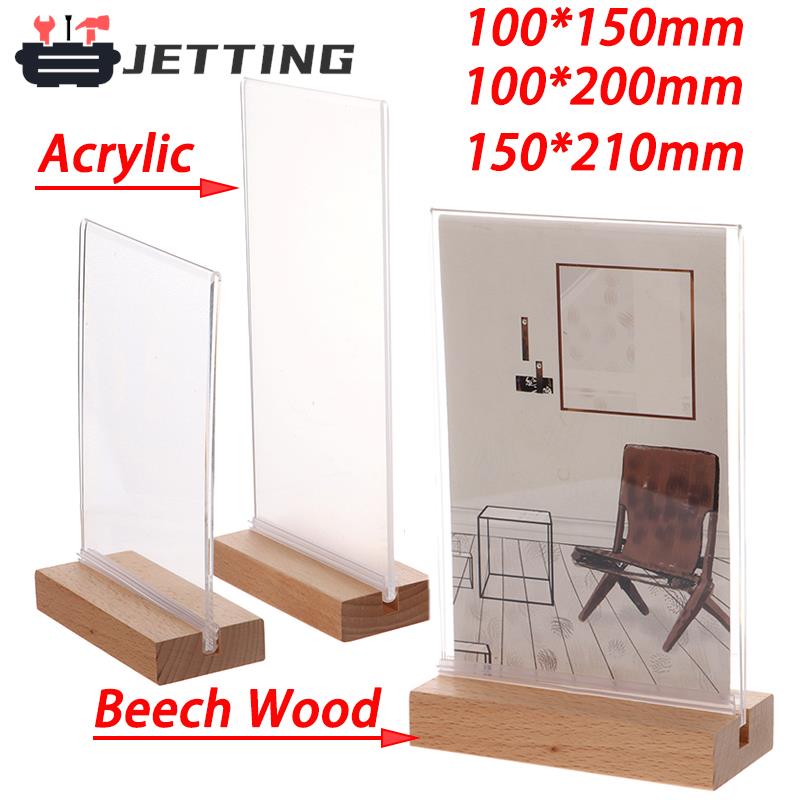 Desk Setup Photo - 3 Size Transparent Acrylic Frame Sign