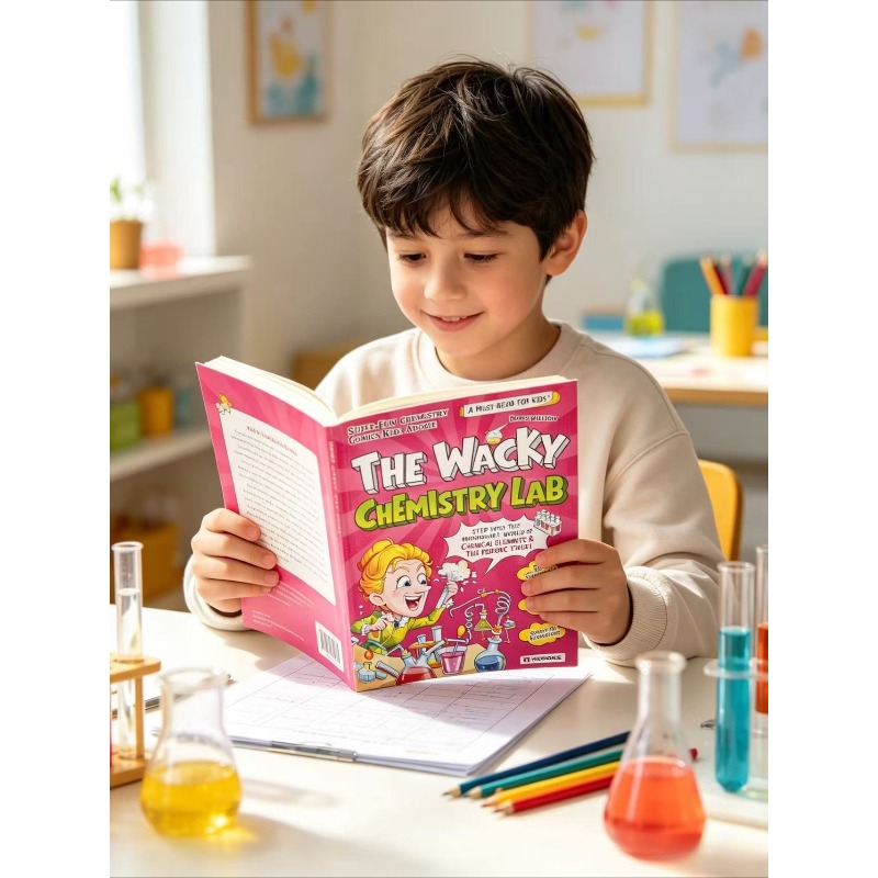 Desk Setup Kids - The Wacky Chemistry Lab Kids Science