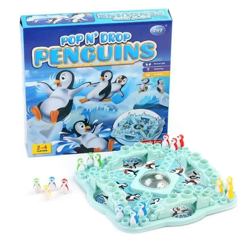 Desk Setup Kids - Multiplayer Penguin Flying Chess Party Board