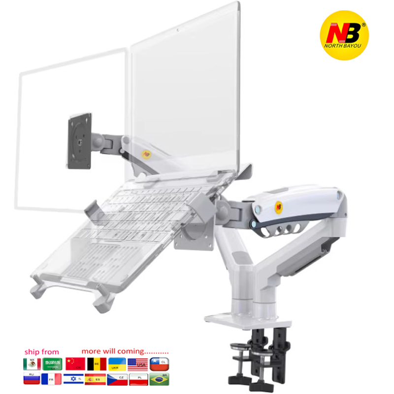Desktop NB F160 + FP-2 Gas Spr - Dual Monitor Desk Setup recension och pris