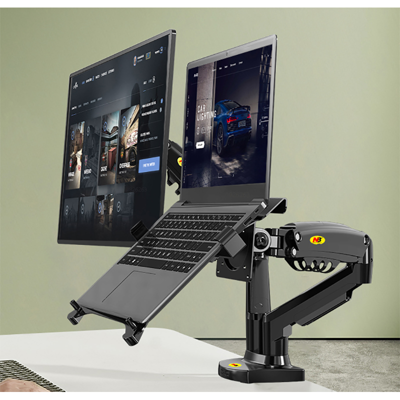 Desktop NB F160 + FP-2 Gas Spr - Dual Monitor Desk Setup recension och pris