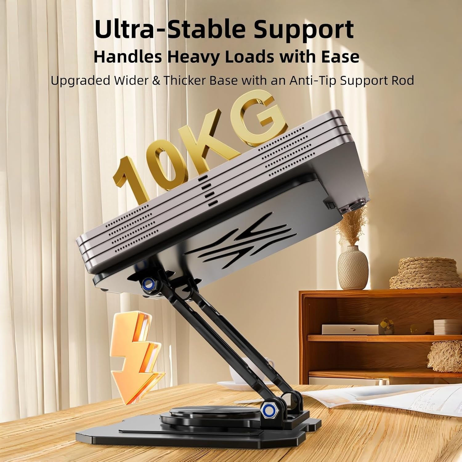 Adjustable Rotatable Dual Rod  - Dual Monitor Desk Setup recension och pris