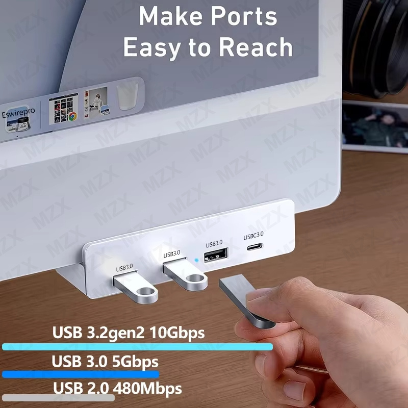 MZX USB 3.0 3.2 HUB 5Gbps 10Gb - Desk Setup Hub recension och pris