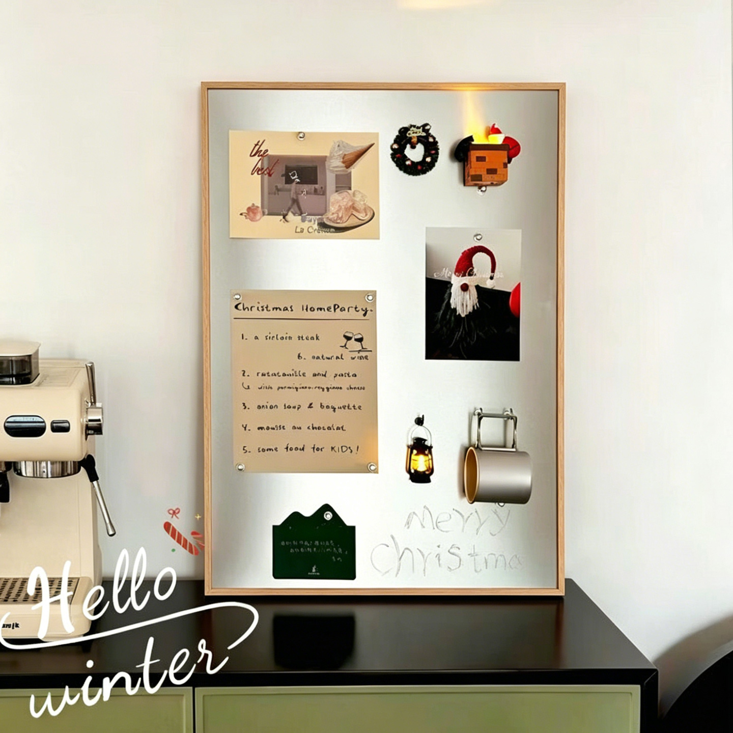 Framed Metal Magnetic Display  - Desk Setup Photo recension och pris