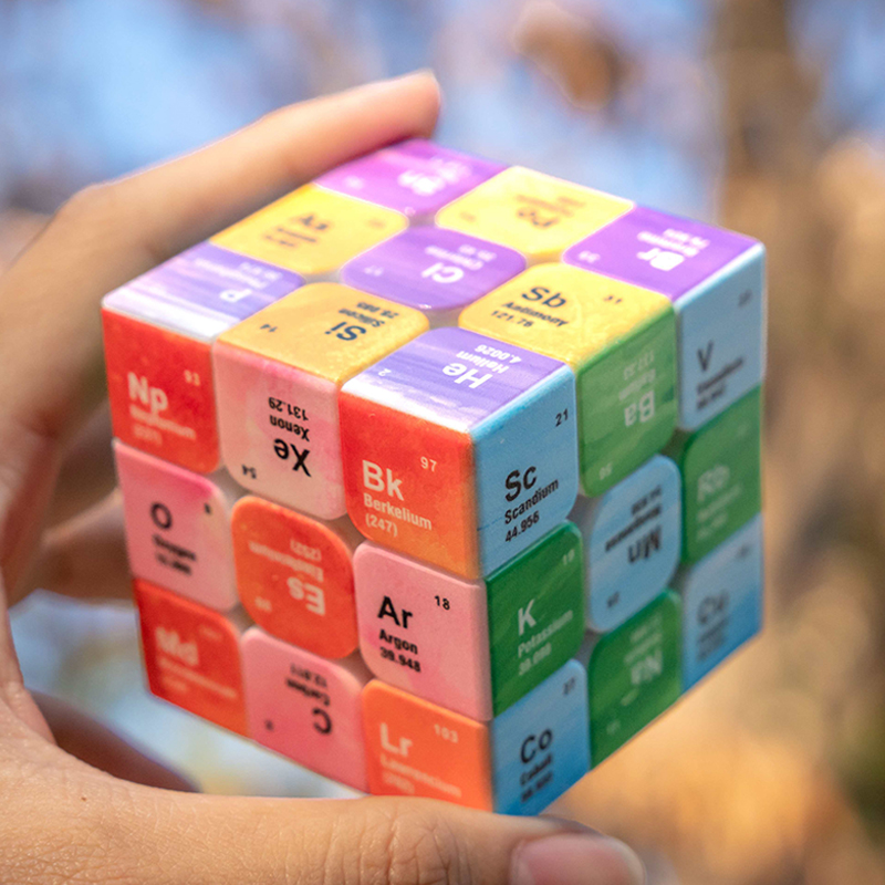 Periodic Table 3x3 Speed Cube  - Desk Setup Kids recension och pris