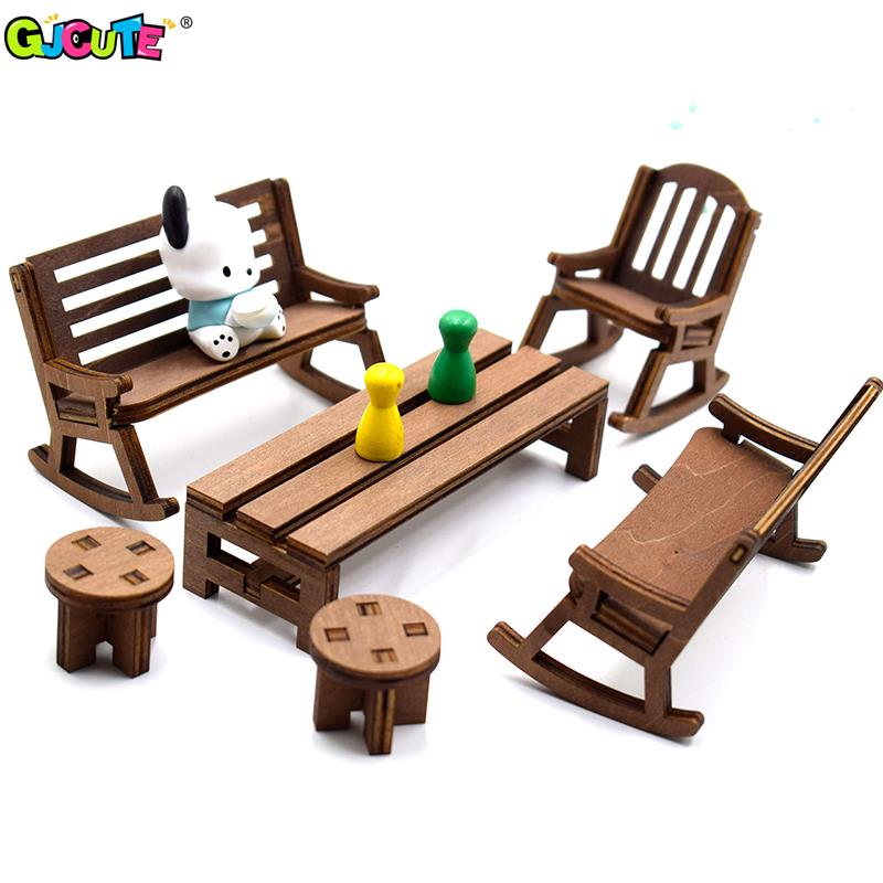 1：12 Dollhouse Mini Park Table - Desk Setup Kids recension och pris