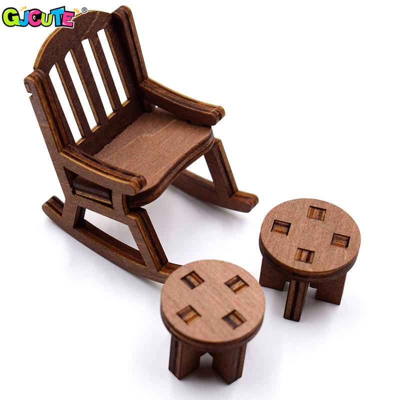 1：12 Dollhouse Mini Park Table - Desk Setup Kids recension och pris