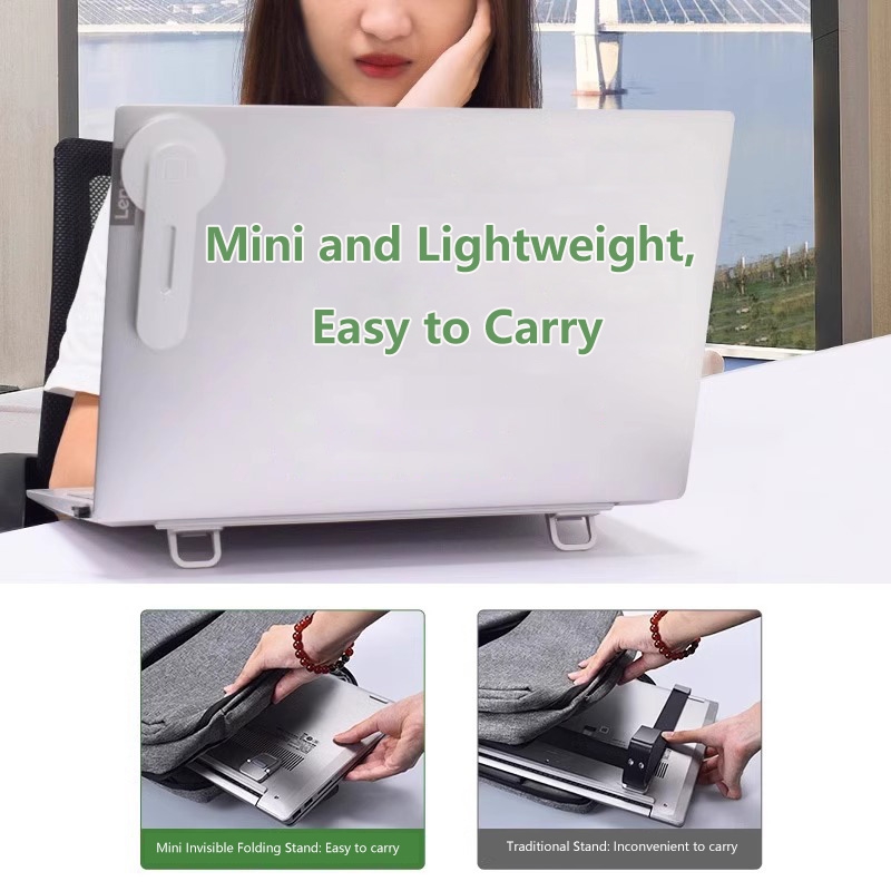 Mini Portable Laptop Stand Hol - Desk Setup Pegboard recension och pris