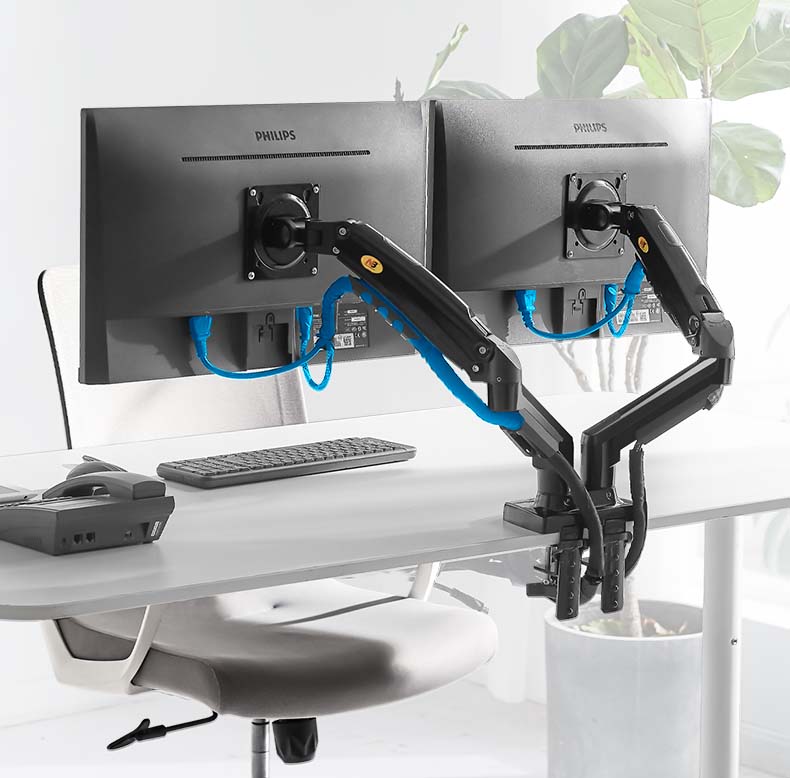 NB NEW A5C F160 Gas Spring 10' - Dual Monitor Desk Setup recension och pris