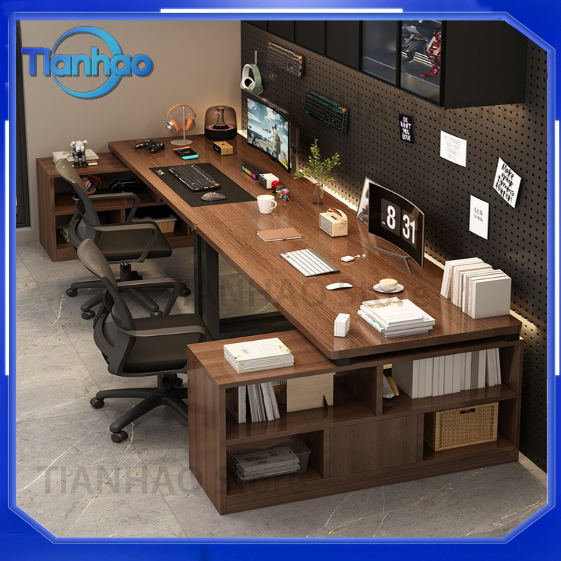 L Shaped Gaming Desk with Book - Dual Monitor Desk Setup recension och pris