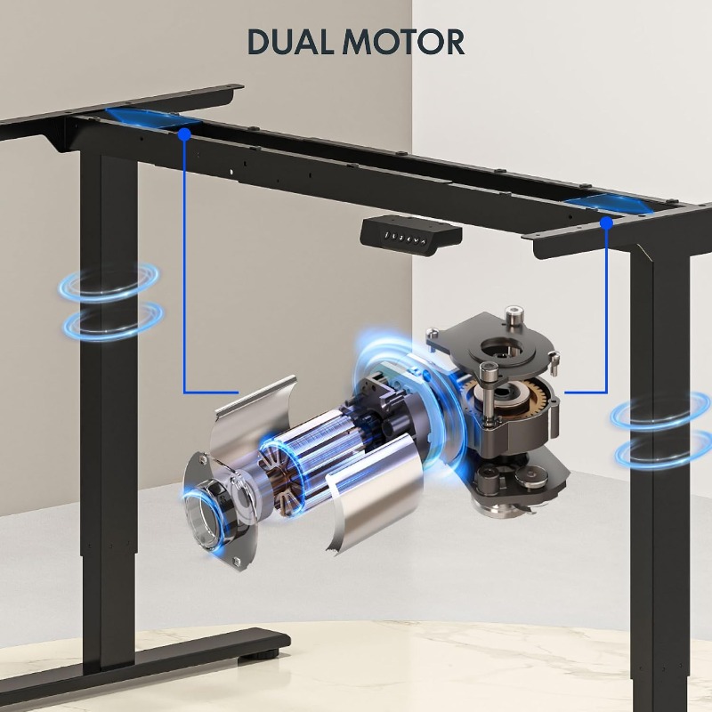 FLEXISPOT Electric Standing De - Dual Monitor Desk Setup recension och pris