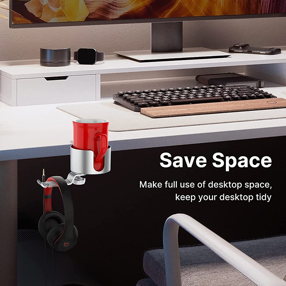 Premium Aluminum Alloy Headpho - Desk Setup Headphone Stand recension och pris