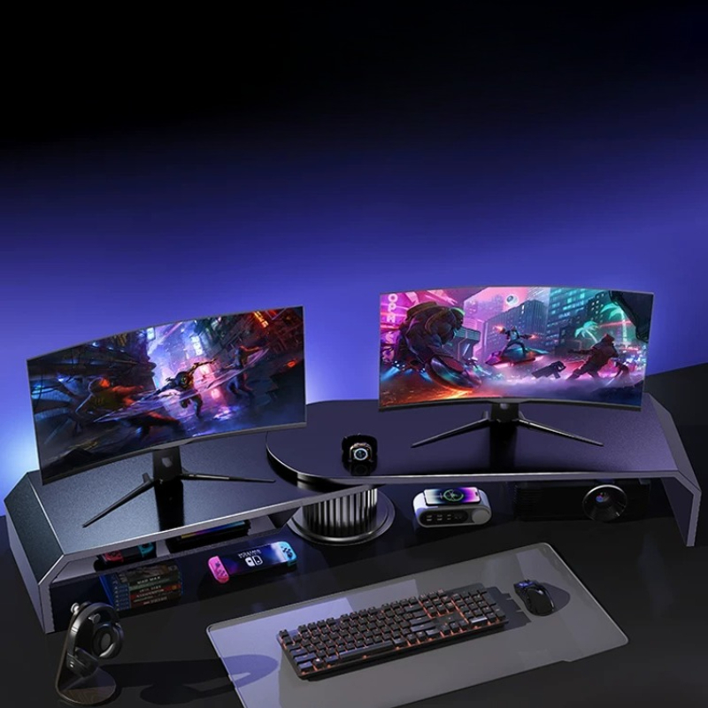 Gaming Dual Monitor Stand Offi - Dual Monitor Desk Setup recension och pris