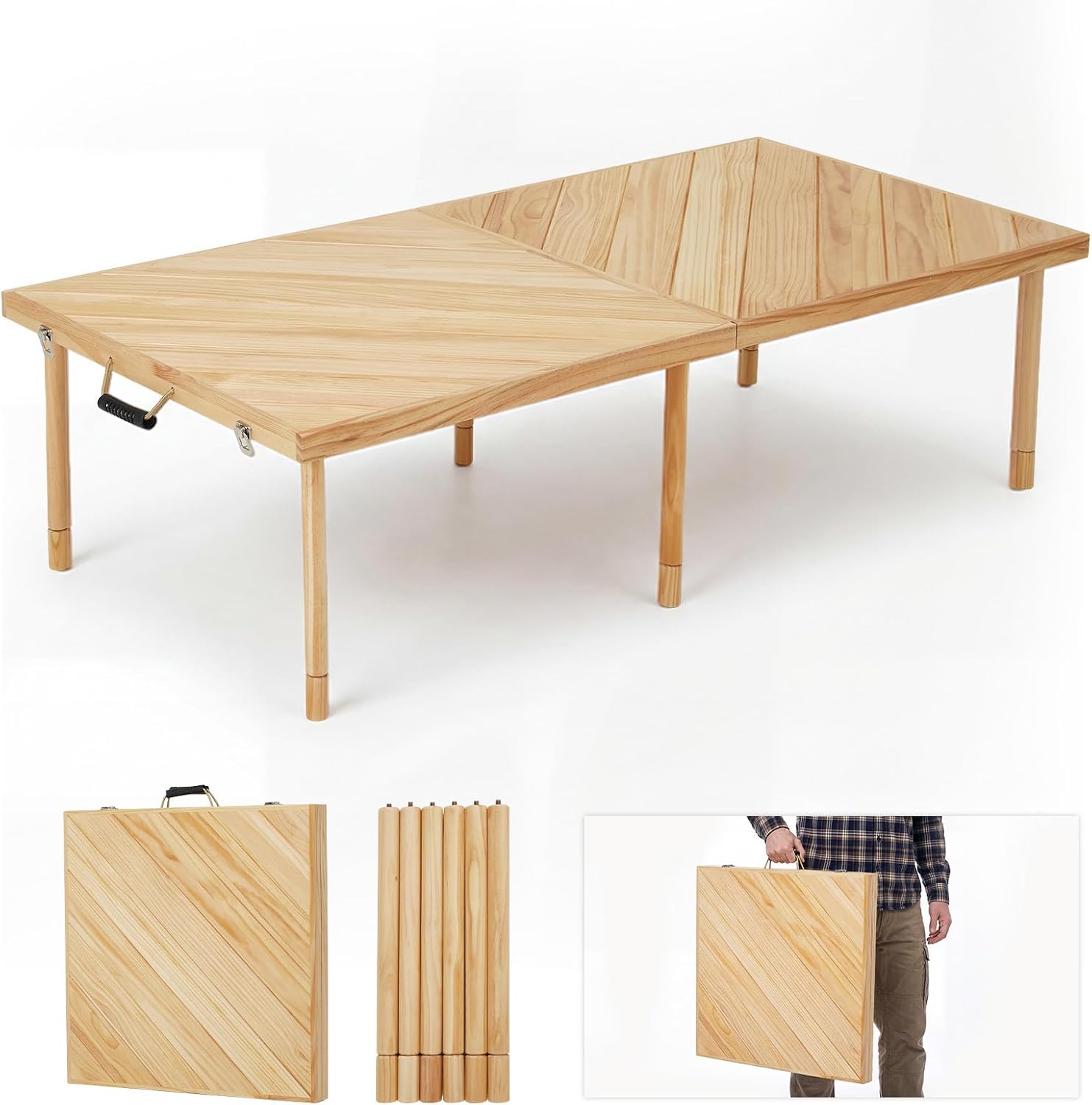 Outdoor Folding Picnic Table 6 - Desk Setup Pegboard recension och pris