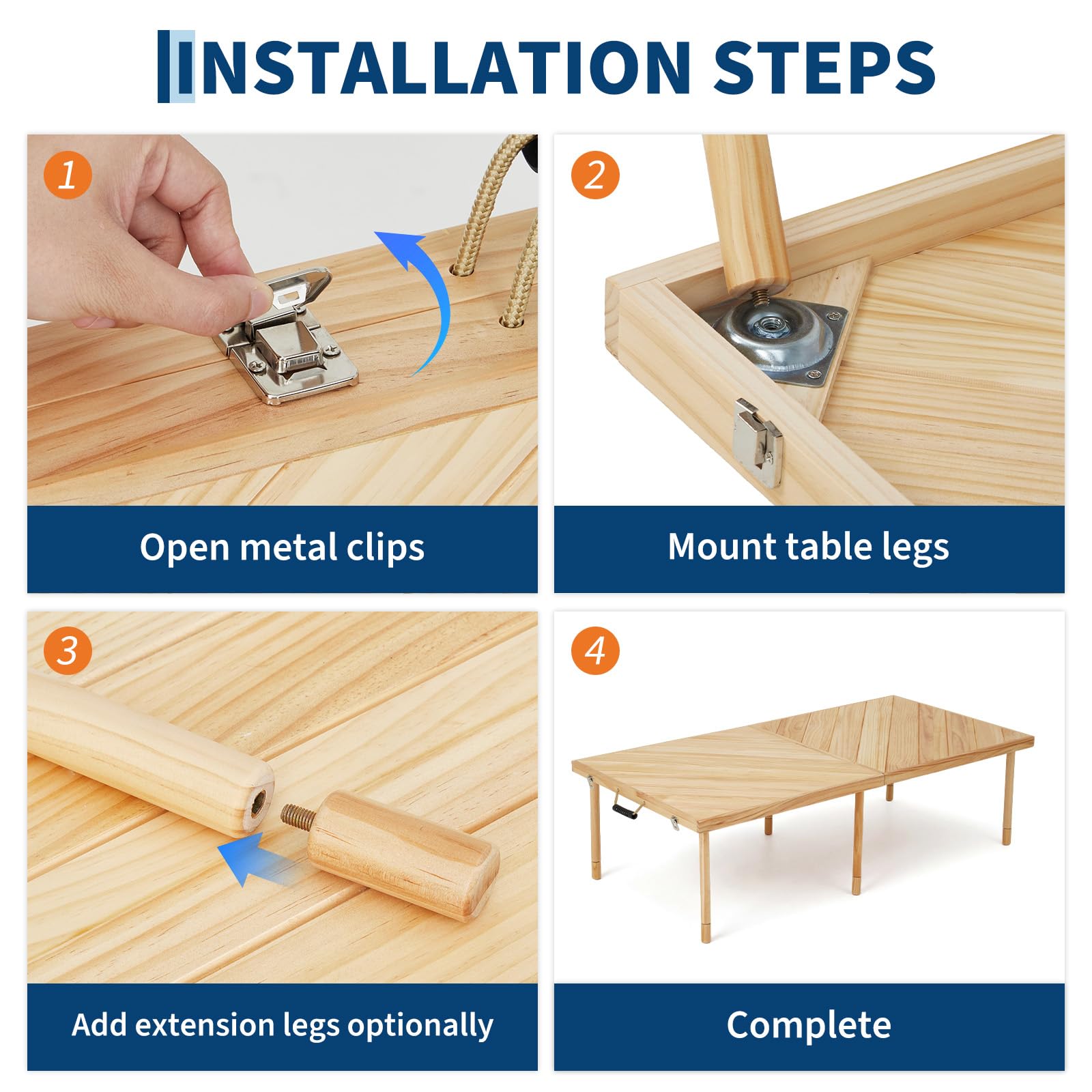 Outdoor Folding Picnic Table 6 - Desk Setup Pegboard recension och pris