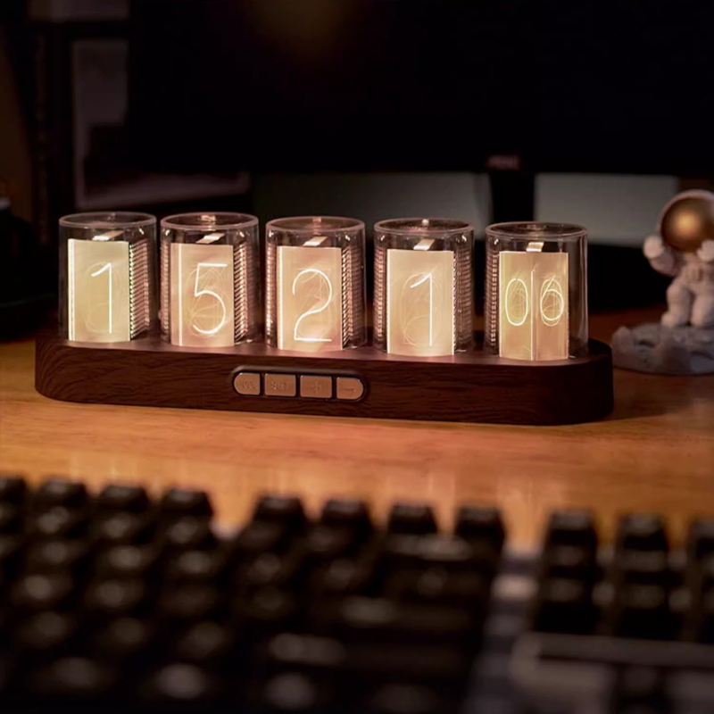 LED Nixie Tube Clock RGB Gamin - Desk Setup Youtube recension och pris