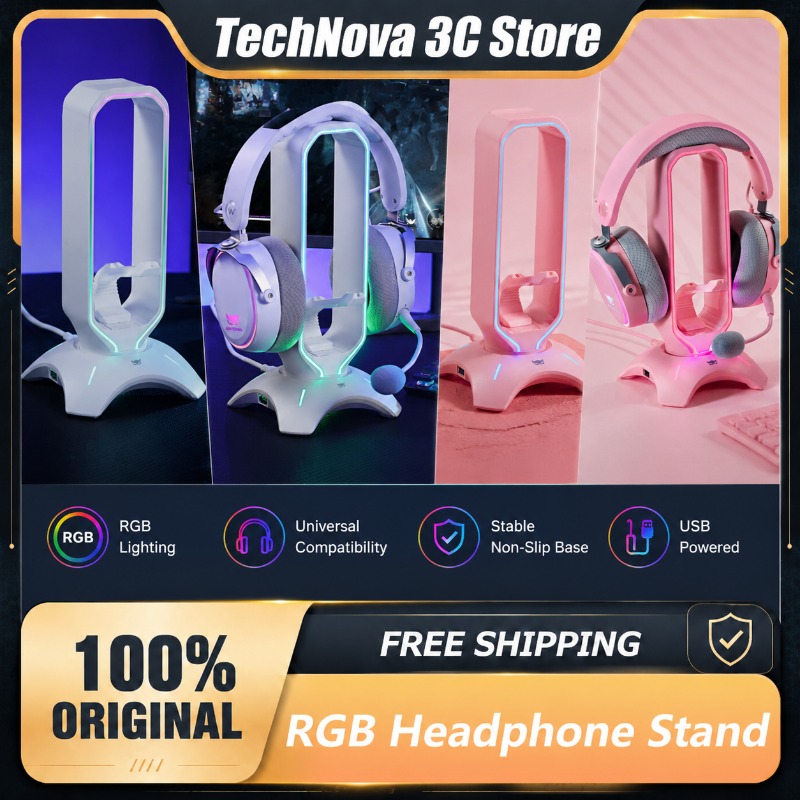 Waizowl RGB Headphone Stand Ga - Desk Setup Headphone Stand recension och pris